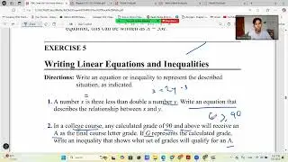 Chapter: 11 Solving Equations and Inequalities Full Explain Part One