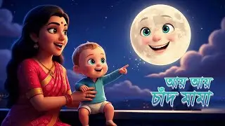 Aye Aye Chand Mama | আয় আয় চাঁদ মামা | Ai Ai Chand | Bengali Cartoon| Bengali Rhymes | Tiny Rimo .