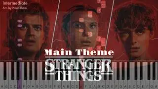[Intermediate] Stranger Things Main Theme - Stranger Things | Piano Tutorial