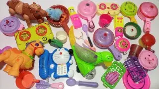 4 Minutes Satisfying with Unboxing Barbie doll Kitchen set  Colorful Parrot Swing Slide House Review