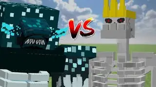 War titan warden vs King skeleton titan - Minecraft mob battle - ARYTGMLITE