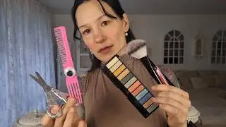 Doing your hair & makeup asmr