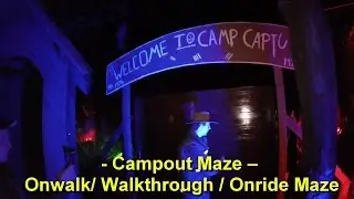 Movie Park Germany - Campout Maze - Halloween Horror Fest 2016 - Kompletter Durchlauf