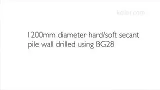 Large diameter shaft drilling timelapse
