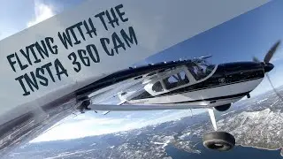 Flying with the Insta 360 One X Cam - Carbon Cub Cessna 180 Flying Cowboys