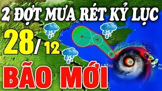 Dự báo bão mới nhất | Dự báo thời tiết hôm nay ngày mai 28/12/2025 | Thời tiết 3 ngày tới #thoitiet