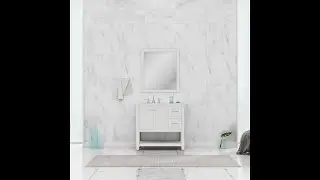 Alya Bath - Wilmington 36 Inch Bathroom Vanity in White