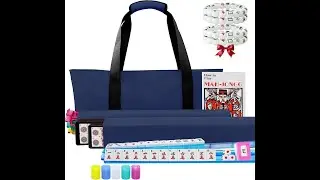 American Mahjong Game Set with Blue Carrying Bag