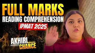 Score Full Marks in RC | Master VARC for IPMAT 2025