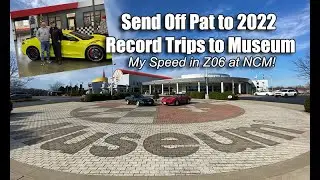 RECORD VISITS TO CORVETTE MUSEUM SEND OFF PAT TO GREG's YELLOW & RED C8