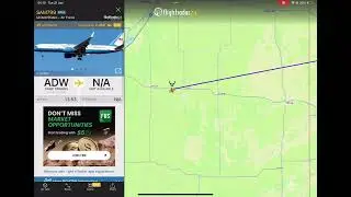 Flightradar24 | Boeing C-32A REG 99-0004 spotted flying over colorado.