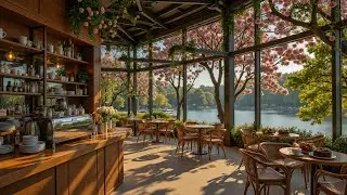 Spring Coffee Shop Ambience - Smooth Morning Jazz Music For Calm Focus & Relaxing Work Time