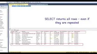 Remove duplicates. SELECT vs SELECT DISTINCT 