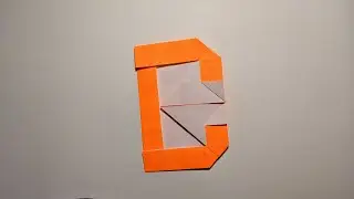 How to make an origami alphabet letter C