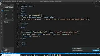 onsubmit When a user clicks the submit button i