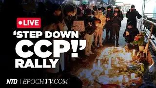 LIVE: Protest at UCLA Against China's COVID Lockdowns; Urumqi Fire Victims Mourned