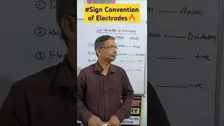 #Sign convention of electrodes#Electro chemistry#shorts