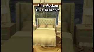 Sims 4 Pink Modern Luxe Bedroom #sims4 #sims4build #velvettb