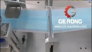 Flat earloop face mask making machine virus public area protective mask making machine running video