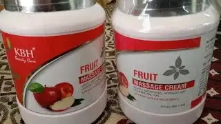 KBH Beauty Case Fruit Massage Cream Information And Review In Hindi