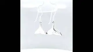 ASHA Jewelry - Paua Shell Dolphin Tail Silver Earrings