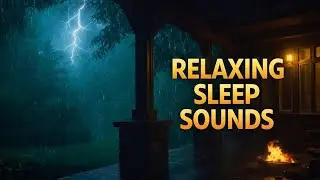 Heavy Rainstorm with Rolling Thunder - Soothing Sounds for Stress Relief and Deep Sleep