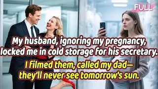 My husband, ignoring my pregnancy, locked me in cold storage for his secretary. I filmed them,