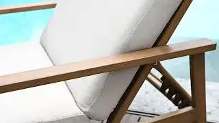 Outdoor Pool Lounge Chairs | Adjustable Backrest & Aluminum Frame &ndash; L007