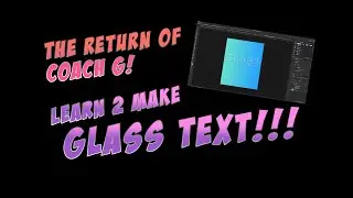 Glass Text in Photoshop!
