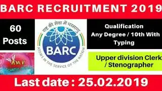BARC Recruitment 2019