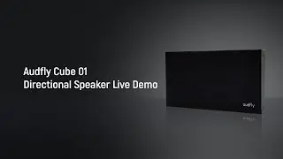 Audfly Cube-01 Directional Sound Speaker | Live Demo