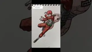 Gaara, speed drawing #anime #drawing #gaara #narutoshippuden #art #animeart #animedrawing #fyp #fy