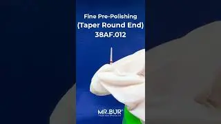 Fine Grit Pre-Polishing Taper Round End Bur | Diamond Dental Bur