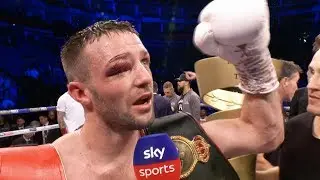 POST FIGHT! Josh Taylor&rsquo;s reaction after beating Regis Prograis to win the World Boxing Super Series