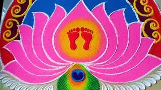 Laxmi pujan rangoli #rangoli #satisfyingart