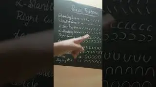 Kids Writing Practice Basic Pattern