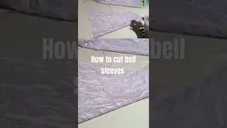 Easy way to make Bell sleeves  #bellsleevesdesign #bellsleeves #shortsviral