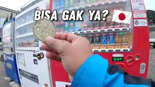 Pake 500 rupiah buat beli minuman di mesin penjual otomatis jepang