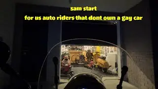 Just a filthy Vespa auto at 5am. Music, by the Jam, ghosts.