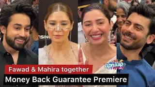 Money Back Guarantee premiere - Fawad Khan, Mahira Khan, Bilal Abbas Khan, Ayesha Omar, Imran Ashraf