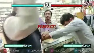 Tekken 7 ft Pakistani reporter got slapped by medical store owner meme edit.