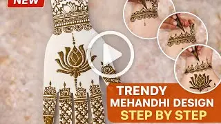 Easy and simple trendy mehandhi design  #mehandhidesigns #hennadesign #simpledesign #trendydesign 