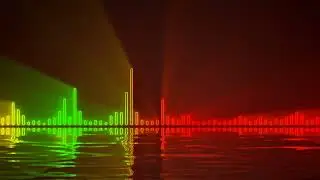 MUSIC WAVE SOUND VIDEO YELLOW GREEN RED EFFECT | 4K 3840x2160 | Soundslikedavid1@gmail.com