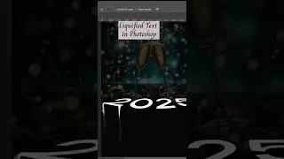 How to Liquify Text Effect in Photoshop #2026 #happynewyear #flyerdesign