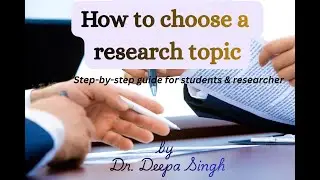 How to choice a research topic/ thesis topic/ PhD guide/microbiology/life sciences