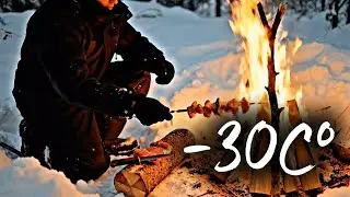 Surviving the Frozen Wilderness: First-Person POV at -30&deg;C ❄️🔥