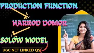 UGC NET Linked Qs Solved! Solow Model's Foundation (Harrod, Production Fix) MUST DO! 🔗