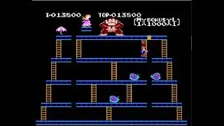 Donkey Kong NES Gameplay