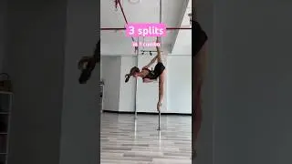 3 splits in 1 combo 🌪️ try, post & tag me 😉 #shortsvideo #poledance #polesport #polecombo #shorts