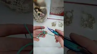 How to make the Basic Tatting Double Stitch|#shots  | frivolite |#tatting